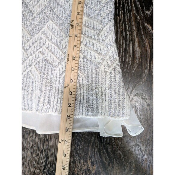 Lucky Brand Oatmeal Chevron Sweater Women's Large - Picture 9 of 9